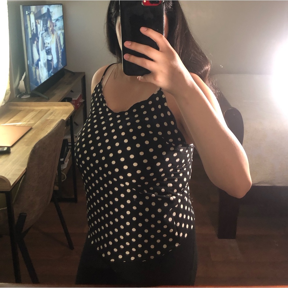 Polkadot String-Strap Top - Picture 3 of 5